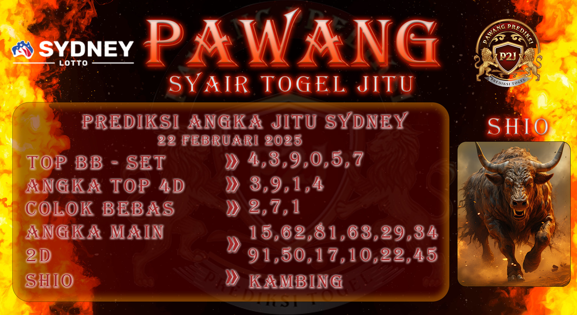 Syair-Sydney-Pawang-Prediksi-Jitu-Sabtu-22-Feburari-2025